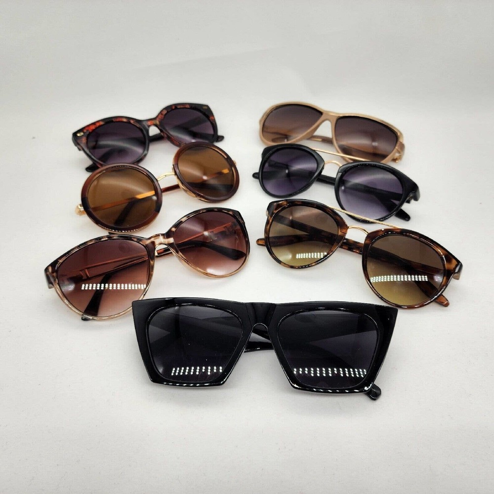 Pack of 7 Women's/Unisex Sunglasses Variety PRE-OWNED